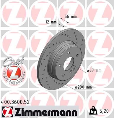 ZIMMERMANN Jarrulevy 400.3600.52