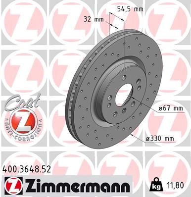 ZIMMERMANN Jarrulevy 400.3648.52