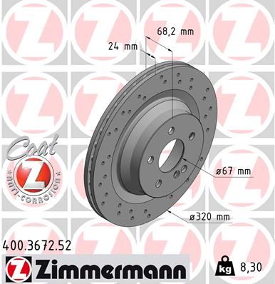 ZIMMERMANN Jarrulevy 400.3672.52