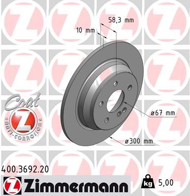 ZIMMERMANN Jarrulevy 400.3692.20