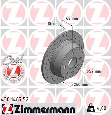 ZIMMERMANN Jarrulevy 430.1467.52