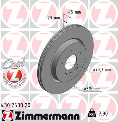 ZIMMERMANN Jarrulevy 430.2630.20