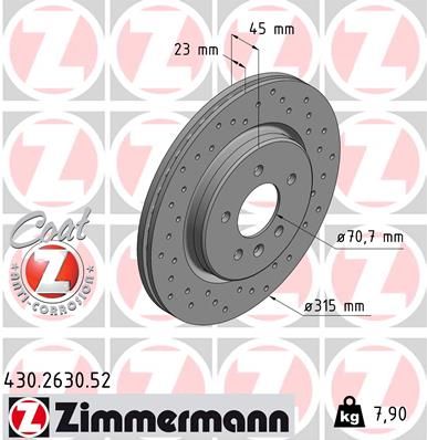 ZIMMERMANN Jarrulevy 430.2630.52