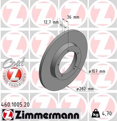 ZIMMERMANN Jarrulevy 460.1005.20