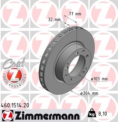 ZIMMERMANN Jarrulevy 460.1514.20