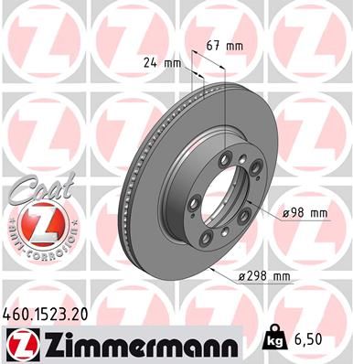 ZIMMERMANN Jarrulevy 460.1523.20