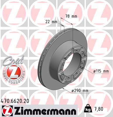 ZIMMERMANN Jarrulevy 470.6620.20