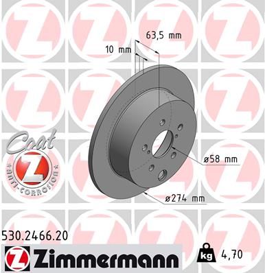 ZIMMERMANN Jarrulevy 530.2466.20