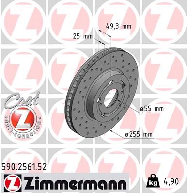 ZIMMERMANN Jarrulevy 590.2561.52