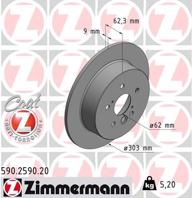 ZIMMERMANN Jarrulevy 590.2590.20