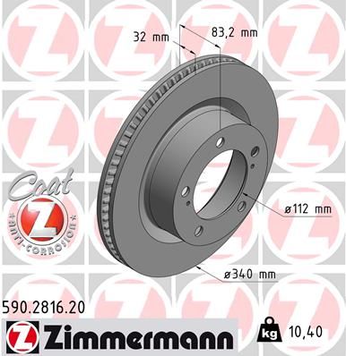 ZIMMERMANN Jarrulevy 590.2816.20