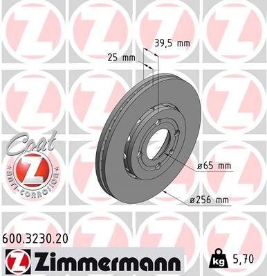 ZIMMERMANN Jarrulevy 600.3230.20