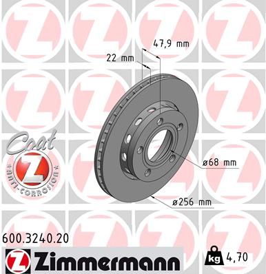 ZIMMERMANN Jarrulevy 600.3240.20